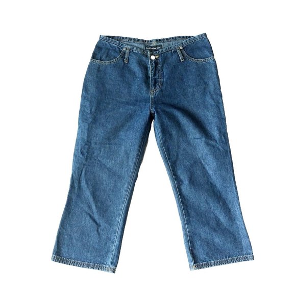 No Boundaries Blue Denim Capri Jeans Juniors 9 - Picture 1 of 5